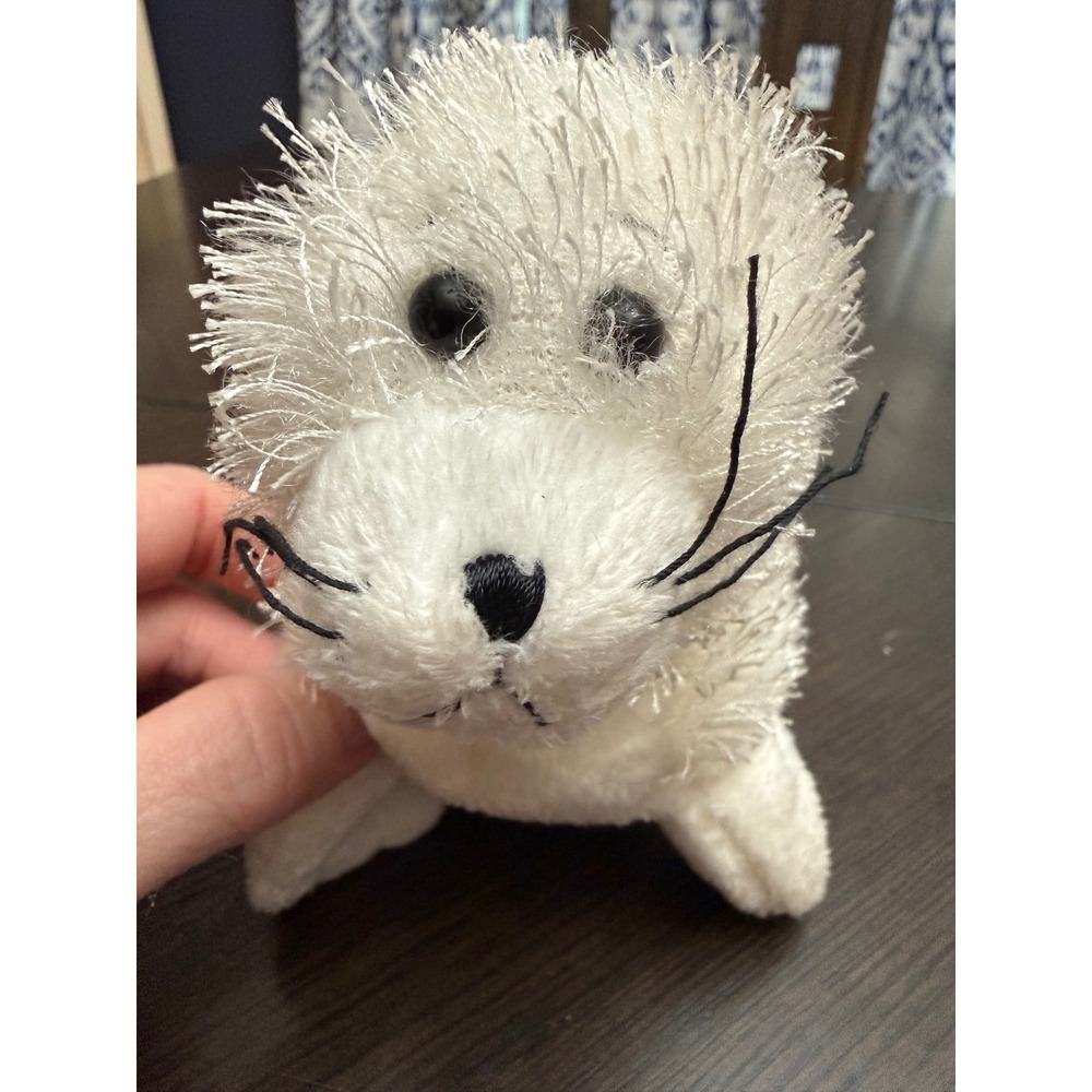 Ganz‎ Webkinz Lil' Kinz Seal White Plush Stuffed Animal HS023 No Code